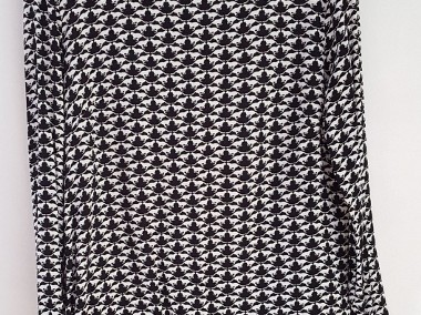 Nowa bluzka H&M 40 L czarno biała wzór koty lopardy pumy puma leopard kot-1