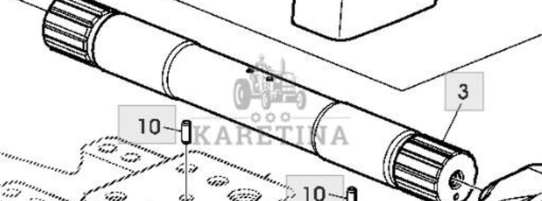 John Deere 6630 Wał Wahliwy Tylnego Podnośnika L168344-1