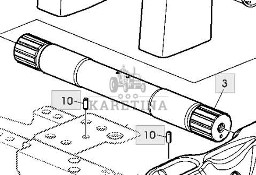 John Deere 6630 Wał Wahliwy Tylnego Podnośnika L168344