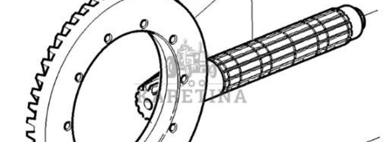 John Deere 6115R Koło Talerzowe Wałek Atakujący Atak AL202815 AL228918-1