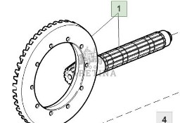 John Deere 6115R Koło Talerzowe Wałek Atakujący Atak AL202815 AL228918