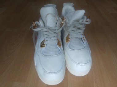 Nike Air Jordan 4 białe - złoty metalic r.43-1