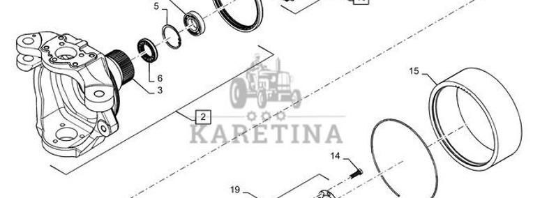 New Holland T6090 T6070 Element nośny piasty 84326330-1