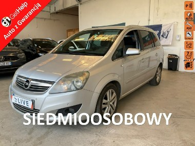 Opel Zafira B 7 m, po liftingu, czujniki przód i tył, tempomat, opony wielosez, ha-1