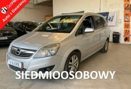 Opel Zafira B 7 m, po liftingu, czujniki przód i tył, tempomat, opony wielosez, ha