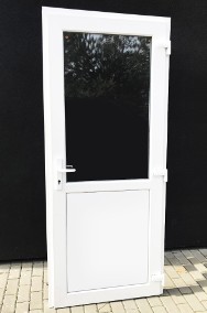 nowe drzwi PVC kolor biały 110x210 wzmocnione szczelne-2