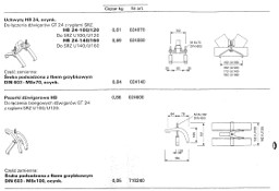 Uchwyt HB 24 i pazurki dźwigarowe HB VARIO PERI