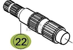 CLAAS Orbis 450 Wałek Podajnika Zbożowego CZĘŚCI 0001372810 00 0137 281 0