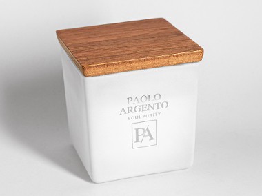 Świeca Sojowa Paolo Argento BIANCO Lusso Cubo-1