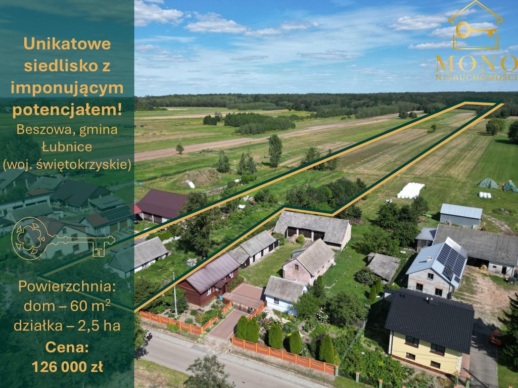 Dom na sprzedaż, 2 pokoje, 60 m², Łubnice