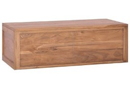 vidaXL Łazienkowa szafka ścienna, 90x45x30 cm, lite drewno tekowe