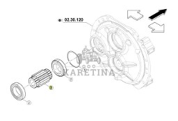 Claas Arion 630 - skrzynia biegów - koło zębate 6005033069