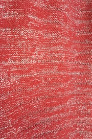 Bordowy sweter ze srebrną nitką M 38 czerwony prosty sweterek cienki-2