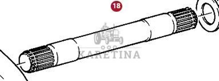 Fendt Favorit 514 Wał Podnośnika CZĘŚCI 404860030030-1