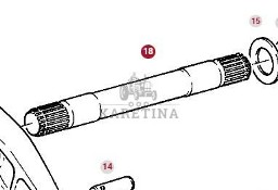 Fendt Favorit 514 Wał Podnośnika CZĘŚCI 404860030030