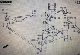 CLAAS 00 0542 644 3/00 00 0542 642 1/Claas dżwignia lewa i prawa/Claas Lexion 580