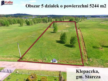 Obszar budowlany z potencjałem, 5500 m2, Klepaczka-1