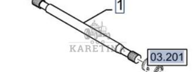 New Holland CR9080 Wał Wałek Napędowy CZĘŚCI 84440151-1