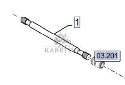 New Holland CR9080 Wał Wałek Napędowy CZĘŚCI 84440151
