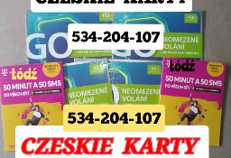 CZESKIE KARTY SIM BEZ REJESTRACJI Aktywne Startery Czeskie Anonimowe 