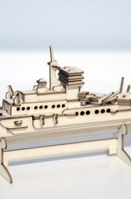 Statek drewniane puzzle 3D skladany puzzle-3
