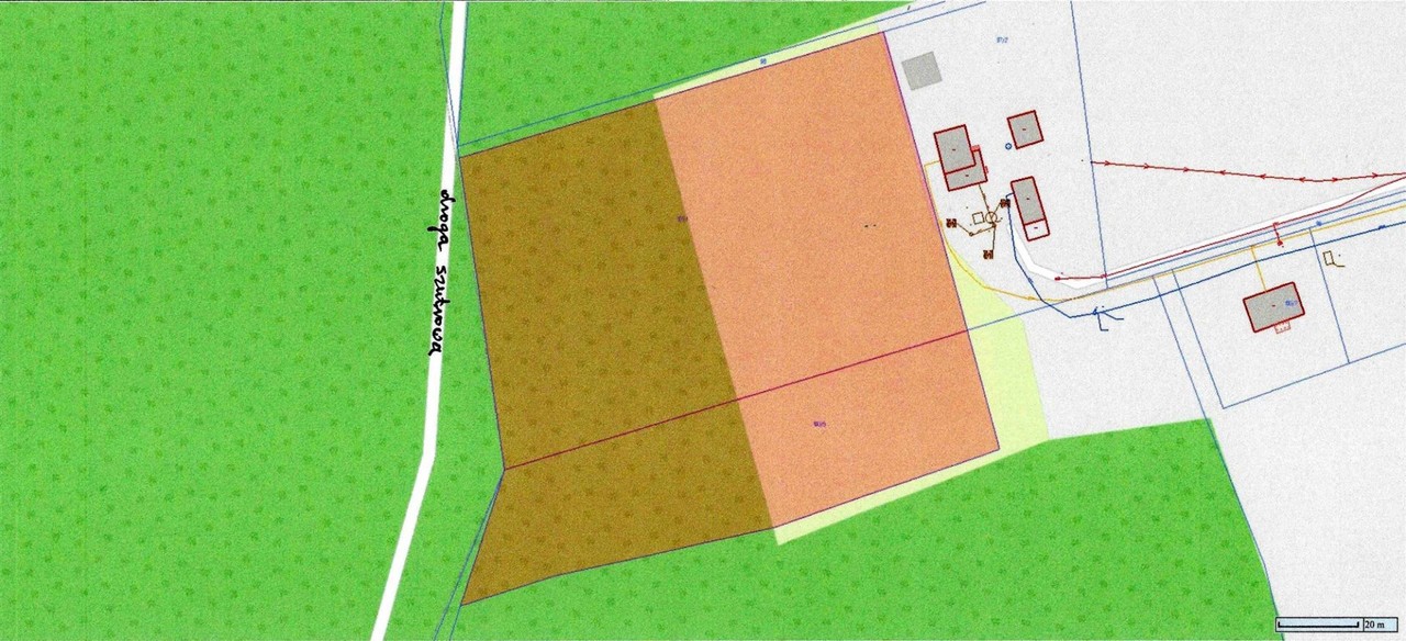 Teren rolno - leśny ~1,31 ha (gospod.) na Pojezierzu Brodnickim na Mazura, Kurzętnik