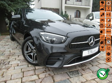 Mercedes-Benz Klasa E BEZWYPADKOWY Pakiet AMG 4-Matic Martwe Pole Ambient Salon Serwis FV2-1
