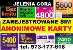 Zarejestrowane karty SIM prepaid działające startery polskie ANONIM Jelenia Góra