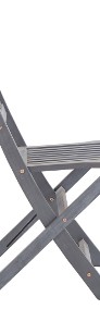 vidaXL Składane krzesła ogrodowe, 4 szt., lite drewno akacjowe 46336-3