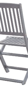 vidaXL Składane krzesła ogrodowe, 4 szt., lite drewno akacjowe 46336-4