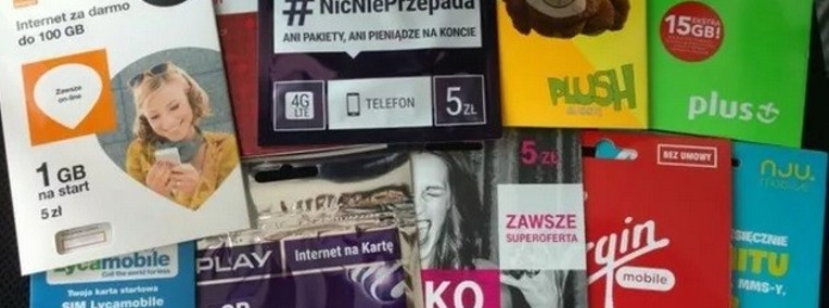 Zarejestrowane karty SIM startery d komórki prepaid polskie prepaid-1