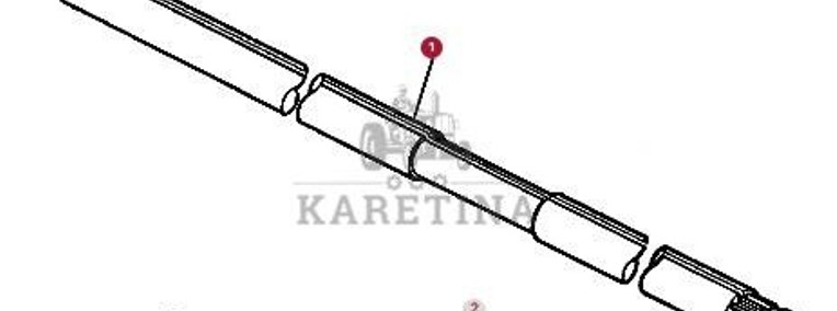 Massey Ferguson 3690 Wałek Wał Skrzyni Biegów Przekładni Dynashift CZĘŚCI 3619774M3-1