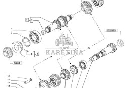New Holland T6010 Wał pośredni 5195014