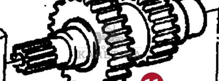 Fendt Favorit 514 Koło Zębate Potrójne CZĘŚCI 514100220230-1