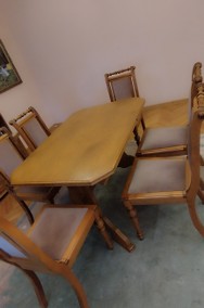 Stół dębowy+6 krzeseł -2