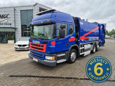 Scania P340 LB 6X2 ŚMIECIARKA / 2 KOMORY / JOAB ANACONDA TWIN / CNG / 1 WŁ-1
