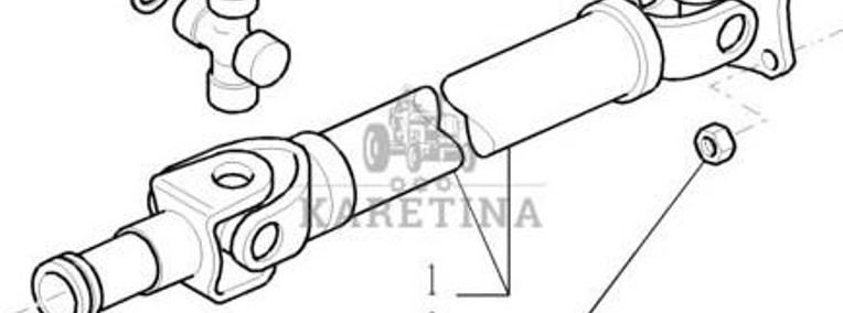 New Holland T7000 T7030 Wał Napędowy Kardana Przedniej Osi CZĘŚCI 84486152 87664855 84415583-1