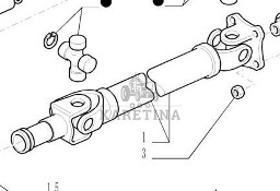 New Holland T7000 T7030 Wał Napędowy Kardana Przedniej Osi CZĘŚCI 84486152 87664855 84415583