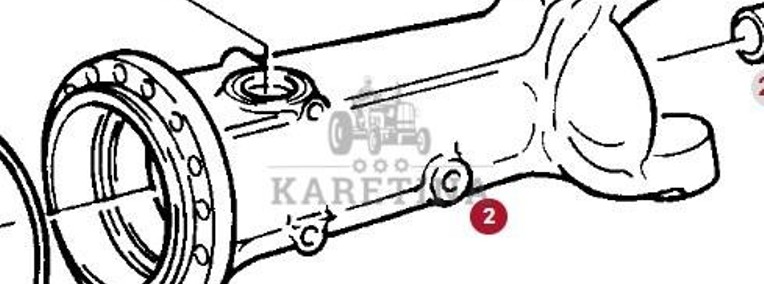 Fendt Favorit 514 Obudowa Przedniej Osi CZĘŚCI F514300020050-1