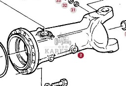 Fendt Favorit 514 Obudowa Przedniej Osi CZĘŚCI F514300020050
