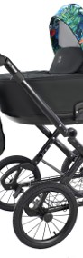 KLASYCZNY Wózek Dziecięcy Cavo Premium Retro 3w1 Wielofunkcyjny Głęboki Classic-3