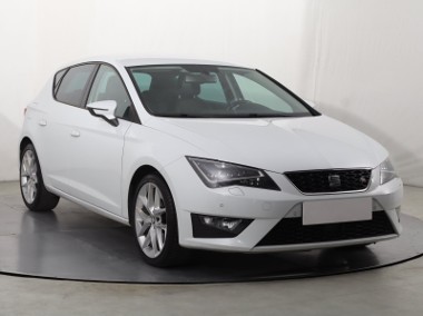 SEAT Leon III , Salon Polska, Serwis ASO, Skóra, Navi, Klimatronic,-1