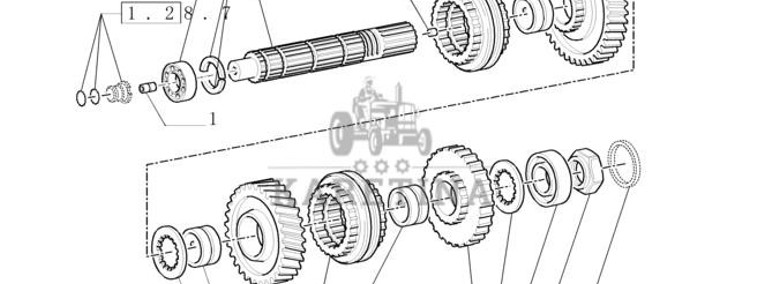 New Holland T6090 Kolo zebate napedz 37t, 38t 5164729-1