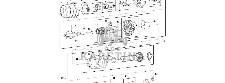 John Deere 960 - Zestaw przekładni DC217443 (Układ napędowy)-1