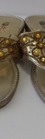 Buty damskie – japonki złote „Queen”, do sprzedania-3