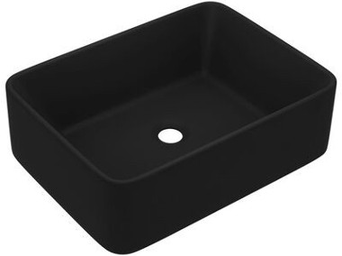 vidaXL Luksusowa umywalka, matowa czerń, 41x30x12 cm, ceramicznaSKU:147052*-1