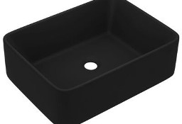 vidaXL Luksusowa umywalka, matowa czerń, 41x30x12 cm, ceramicznaSKU:147052*