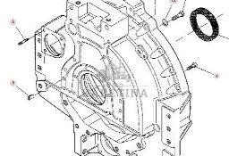 Massey Ferguson 8470 8480 Obudowa Koła Zamachowego CZĘŚCI V836866842