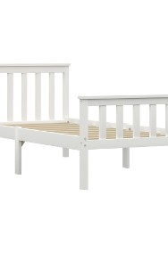 vidaXL Rama łóżka, biała, lite drewno sosnowe, 100 x 200 cm 283215-2