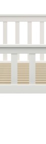 vidaXL Rama łóżka, biała, lite drewno sosnowe, 100 x 200 cm 283215-3